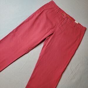 J McLaughlin Men's Size 36X28 NWT Taylor Chino Pants Straight Leg Pink